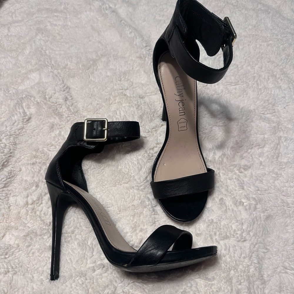 Cathy Jean Leather Heels
